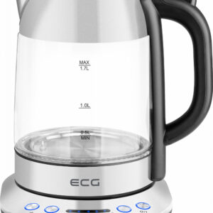 Cana electrica fierbator ECG RK 1781 glass, 1.7 L, 2200 W, 5 setari de temperatura