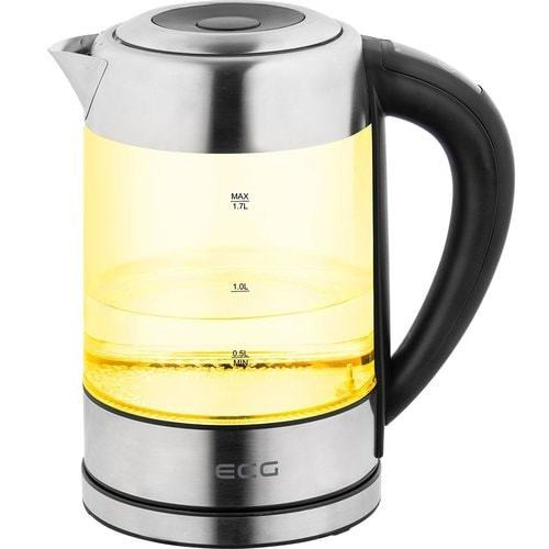 Cana fierbator din sticla ECG RK 1777 iluminare colora, 1,7 L, 2200 W, LED - imagine 3
