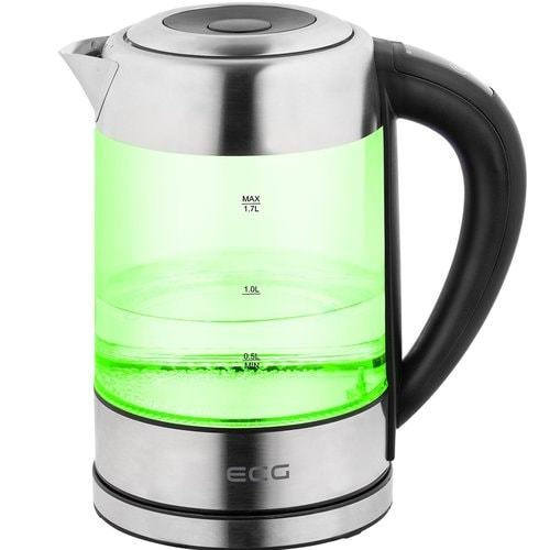 Cana fierbator din sticla ECG RK 1777 iluminare colora, 1,7 L, 2200 W, LED - imagine 5
