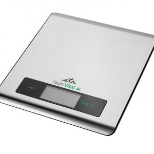 Cantar de bucatarie ETA Nutri Vital Smart 0790 90000, 5 Kg, precizie 1 g, tehnologie wireless , otel inoxidabil
