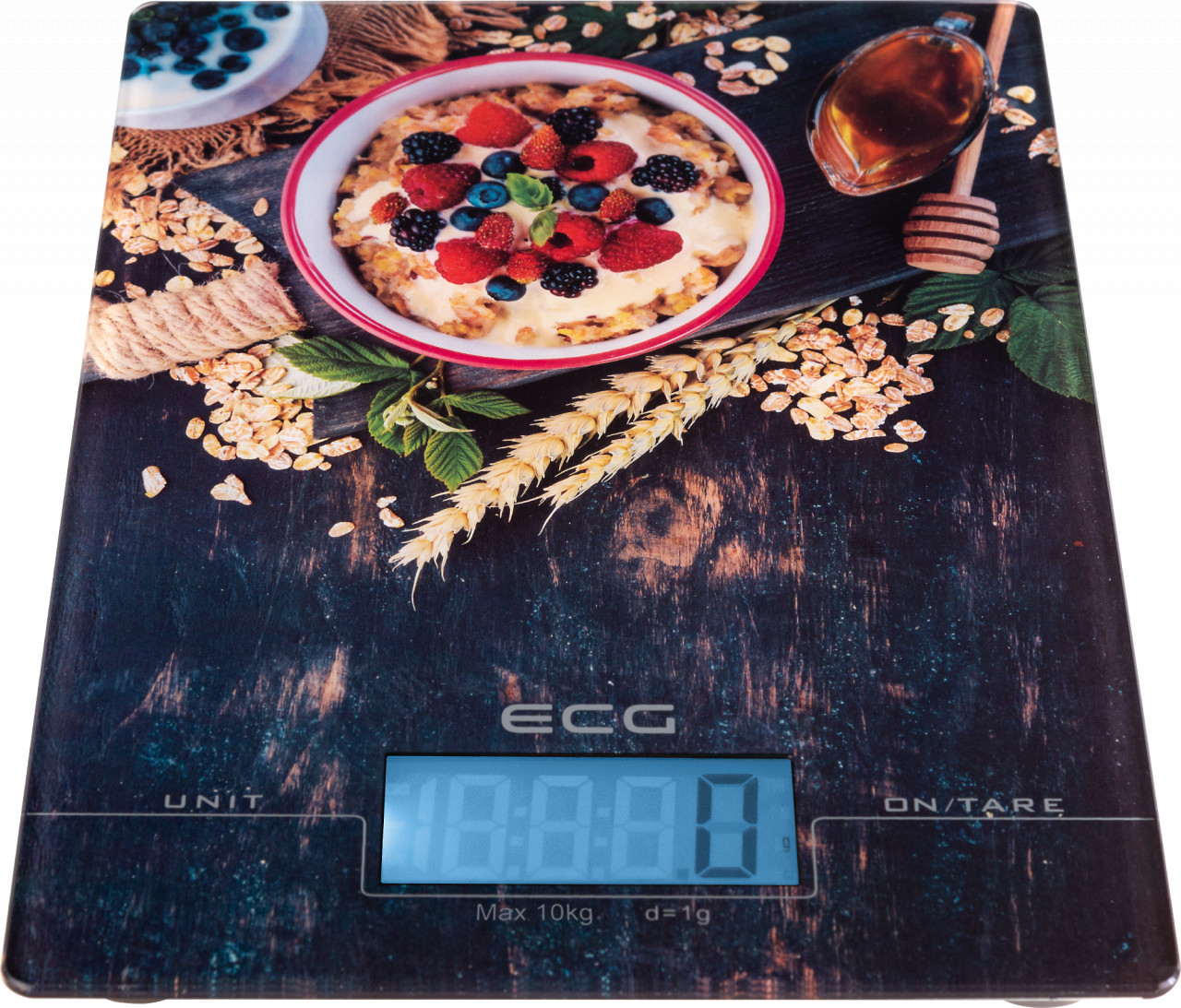 Cantar digital de bucatarie ECG KV 1021 berries, 10 Kg, functie TARA, precizie 1 g, LCD - imagine 2