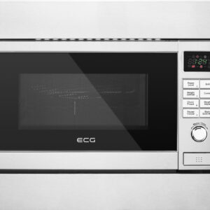Cuptor cu microunde incorporabil ECG MTD 2081 VGSS, 20 litri, 1200 W, 5 niveluri de putere, 9 programe