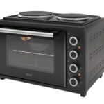 Cuptor electric ECG ETH 3501B, 35 litri, 1400 W, 2 plite, iluminare interioara, 90-250°C, negru