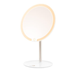Oglinda cosmetica ETA Fenite 1353 90000, diametru 178 mm, 3 culori de iluminare, inclinare 0-90°, baterie reincarcabila 2000mAh
