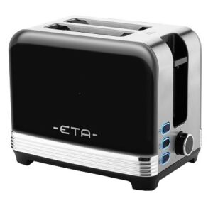 Prajitor de paine ETA Storio 9166 90020, 930W, 2 felii, 7 grade de rumenire, negru