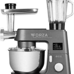 Robot de bucatarie ECG FORZA 5500 Giorno Scuro, 1500 W, 6,5 litri, LCD, sistem de amestecare planetar