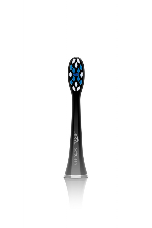 Set 2 capete de schimb ETA 0707 90600 SoftClean pentru periute electrice ETA, fibre moi - imagine 2