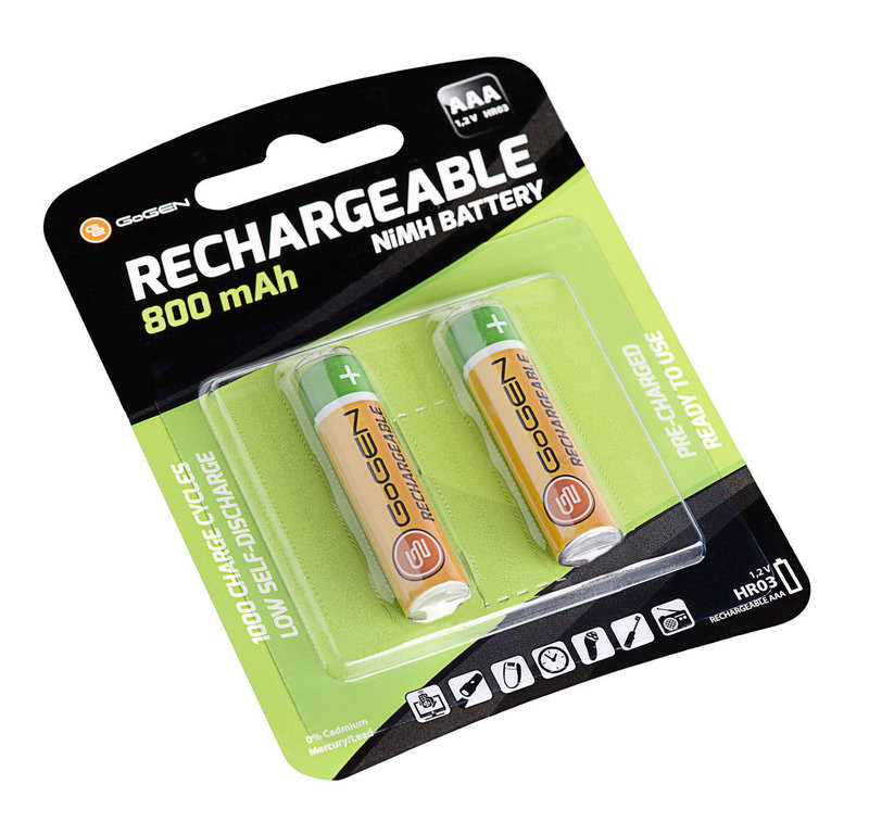 Set baterii reincarcabile GoGEN HR03, 1.2 V, AAA, 2 bucati - imagine 5