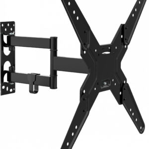 Suport TV de perete ECG LD 174201, 17"- 42" (43 - 106 cm), rotire 90° si inclinare 2°-15°, 25 kg, VESA