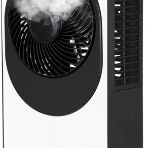 Ventilator portabil 2 in 1 ECG Mr. FANBOY, pulverizare apa, umidificare, 1.5 litri, 12 viteze, telecomanda