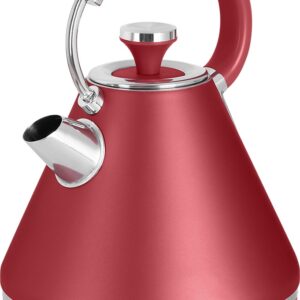 Fierbator electric ECG RK 1708 Tradizione Corsa, 2200 W, 1.7 litri, conector Strix, rosu mat