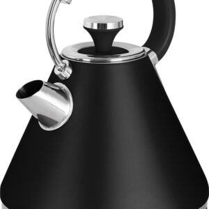 Fierbator electric ECG RK 1708 Tradizione Nero, 2200 W, 1.7 litri, conector Strix, negru mat