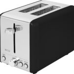 Prajitor de paine ECG ST 2708 Tradizione Nero, putere 925 W, 2 felii, 6 grade de rumenire, negru mat