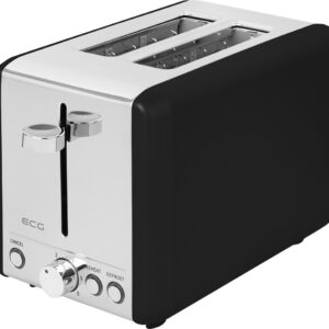 Prajitor de paine ECG ST 2708 Tradizione Nero, putere 925 W, 2 felii, 6 grade de rumenire, negru mat