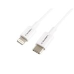 Cablu de incarcare si transfer de date GoGEN, USB-C la Lightning, 2 metri, alb
