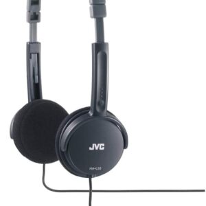 Casti audio JVC HA-L50-BE, Cu fir, On-ear, design elegant, negru