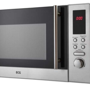 Cuptor cu microunde ECG MTD 231 S, 23 litri, 800 W, 5 niveluri de putere, 8 programe automate, otel inoxidabil