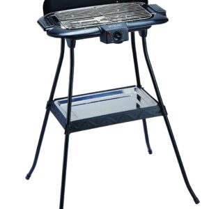 Gratar electric 2 in 1 MICHELINO 74372, 2200W, suprafata 38x22cm, termostat, temperatura reglabila, cromat