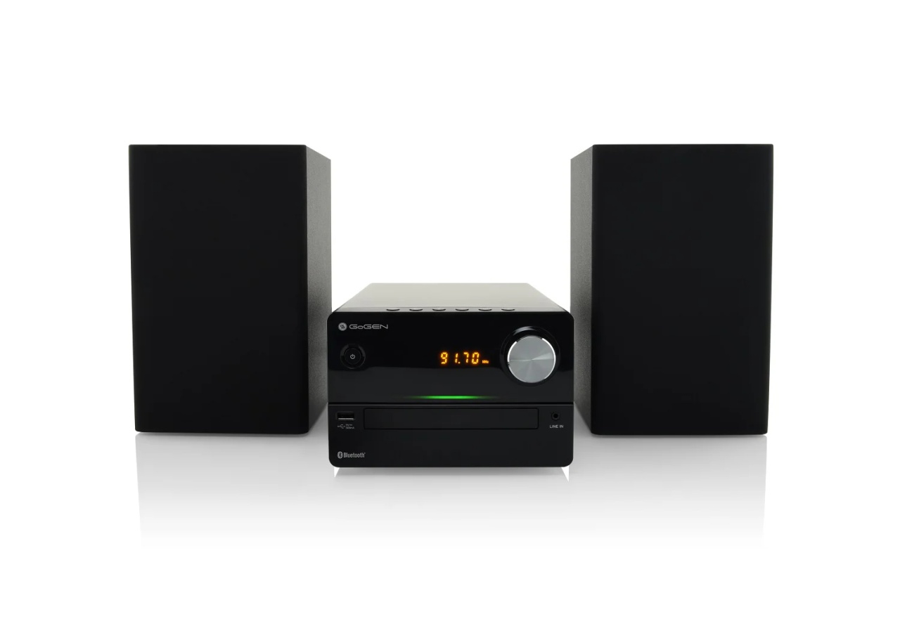 Microsistem audio GoGEN MSC 372 BT U, 2 x 15 W, CD, FM, Bluetooth, MP3, LCD, USB, negru - imagine 2