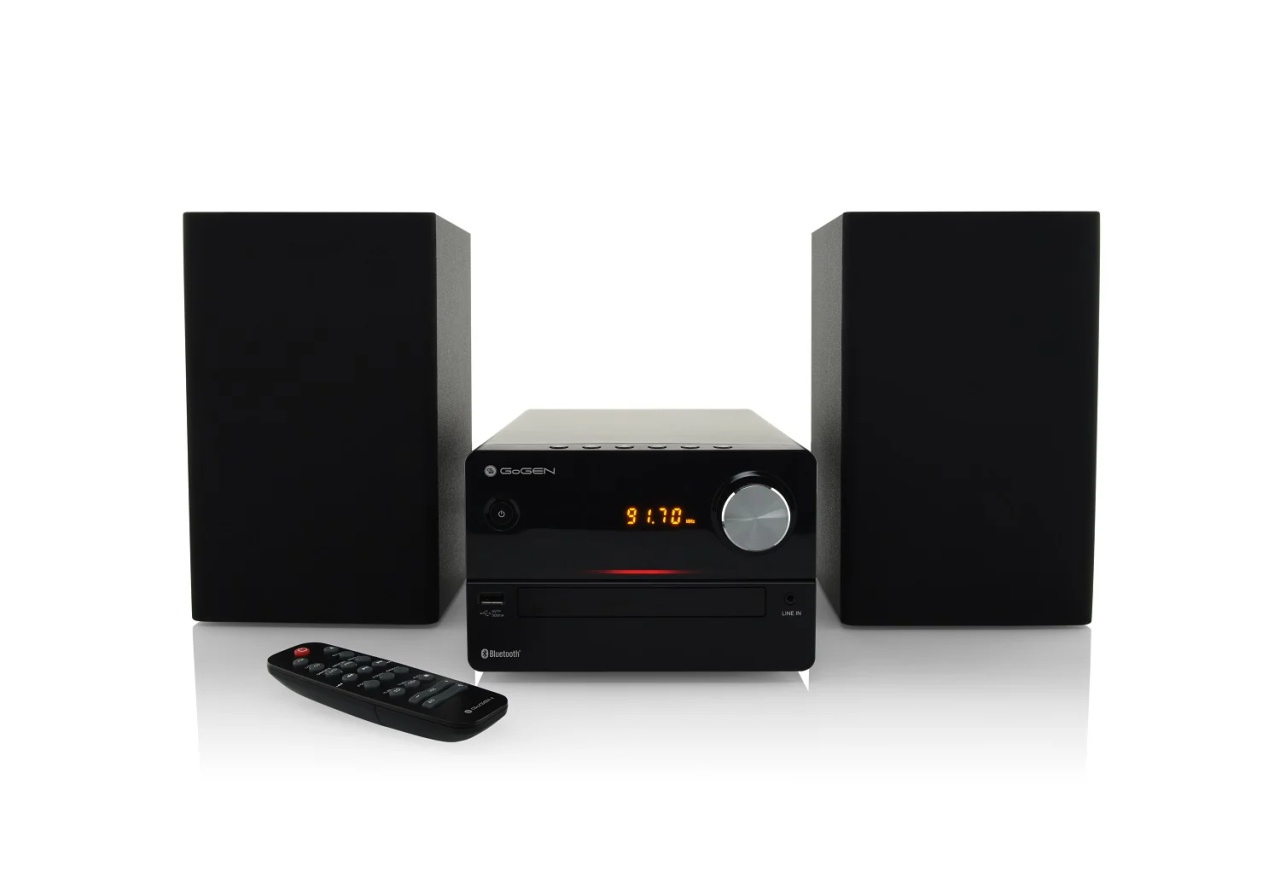 Microsistem audio GoGEN MSC 372 BT U, 2 x 15 W, CD, FM, Bluetooth, MP3, LCD, USB, negru - imagine 3