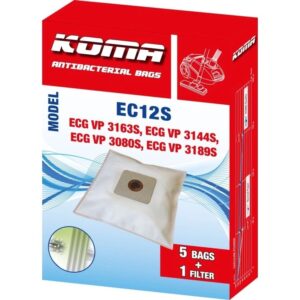 Set saci aspirator EC12S, 5 bucati plus microfiltru universal