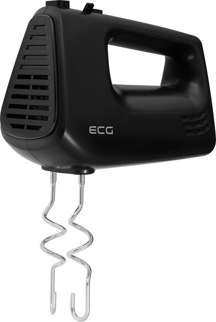 Mixer de mana ECG RS 440 Black Lite, 400 W, 5 viteze, functie TURBO, 2 teluri si 2 carlige, negru - imagine 3