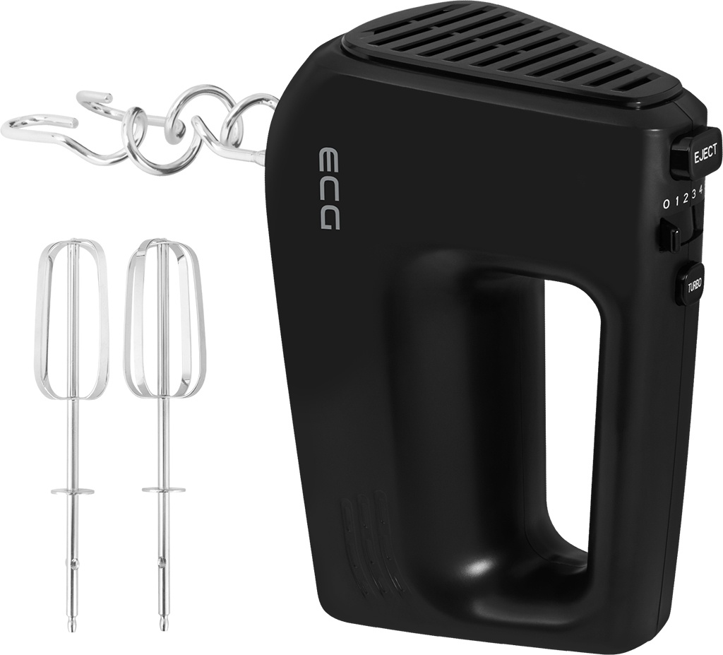 Mixer de mana ECG RS 440 Black Lite, 400 W, 5 viteze, functie TURBO, 2 teluri si 2 carlige, negru - imagine 11