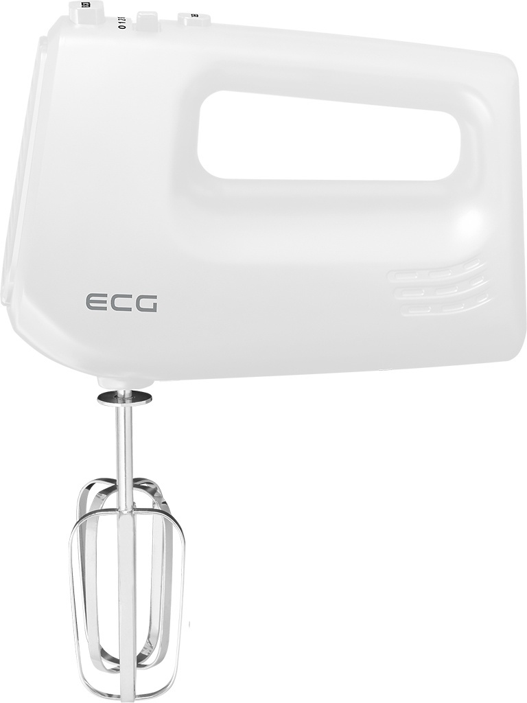 Mixer de mana ECG RS 440 White Lite, 400 W, 5 viteze, functie TURBO, 2 teluri si 2 carlige, alb - imagine 4