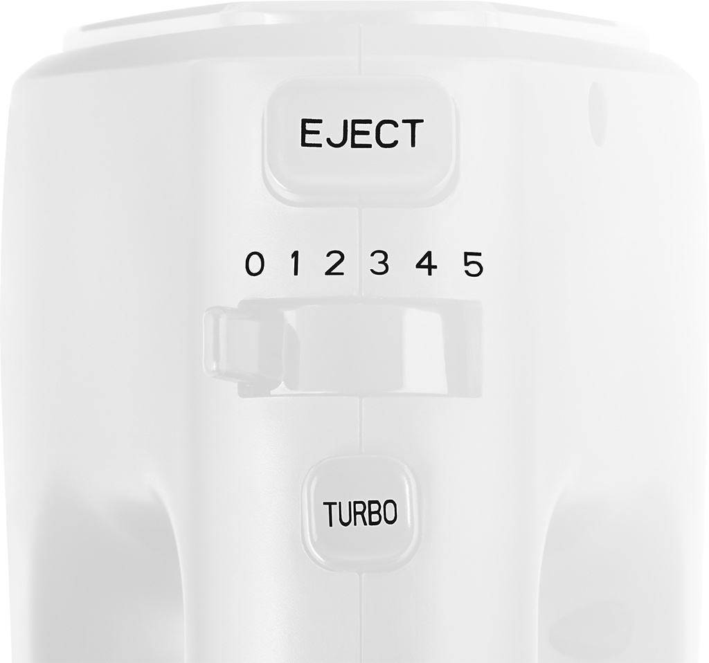 Mixer de mana ECG RS 440 White Lite, 400 W, 5 viteze, functie TURBO, 2 teluri si 2 carlige, alb - imagine 6