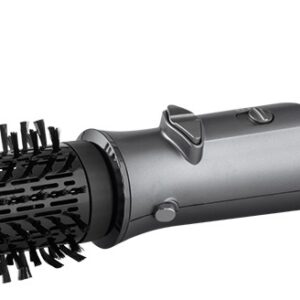 Perie rotativa cu aer cald ECG Modifica Hairbrush Moonstone, 1200 W, ionizare, 2 debite de aer, 2 nivele temperatura, gri metalic
