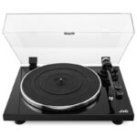 Pick-up Hi-Fi cu ac JVC AL-E534B, Bluetooth, 2 viteze (33 si 45 rpm), platan aluminiu, iesire RCA, negru