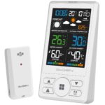 Statie meteo cu prognoza animata GoGEN ME 1250W, LCD color, senzor extern fara fir, alb
