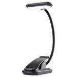 Lampa cu LED ETA 0894 90000, baterie incorporata 600mAh pentru utilizare wireless, brat flexibil si clema, negru
