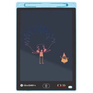 Tableta de desen pentru copii GoGEN DECKO TABULKA, ecran LCD 10" (25 cm), baterie CR2016 , subtire si usoara, albastru