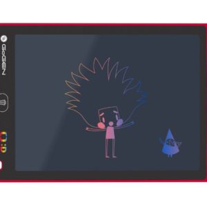 Tableta de desen pentru copii GoGEN DECKO TABULKA, ecran LCD 10" (25 cm), baterie CR2016 inclusa, subtire si usoara, rosu