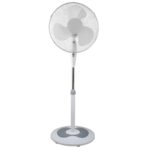 Ventilator cu picior ECG FS 40a RB White, 50 W, 3 viteze, oscilatie, silentios, alb
